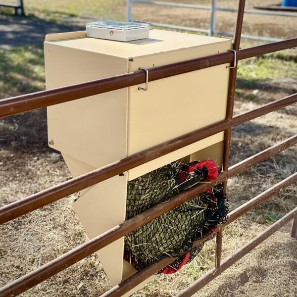 The Perfect Hay Feeder - Dropped (backside view)