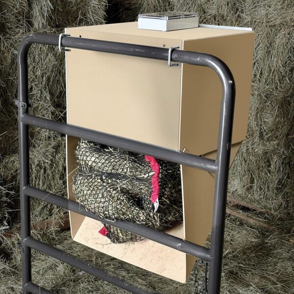 The Perfect Hay Feeder - Dropped (backside view)